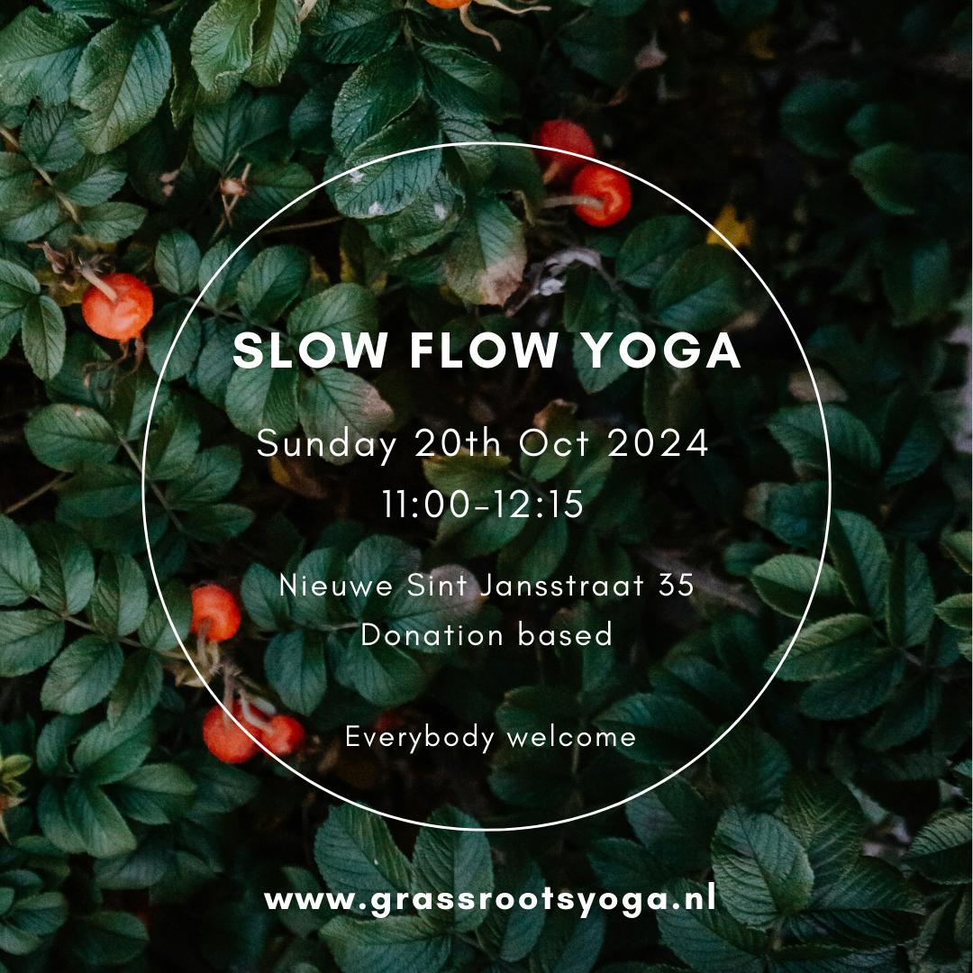 Yoga class Sunday 20th Oct, 1100 – 1215, @ Nieuwe Sint Jansstraat 35
