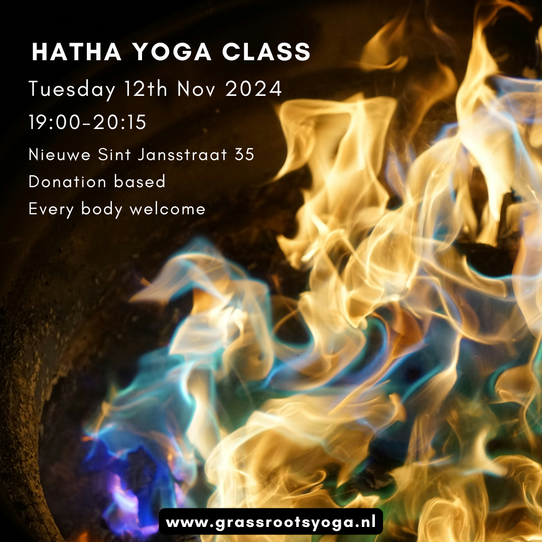 Yoga class Tues 12th Nov, 19.00-20.15 @ Nieuwe Sint Jansstraat 35