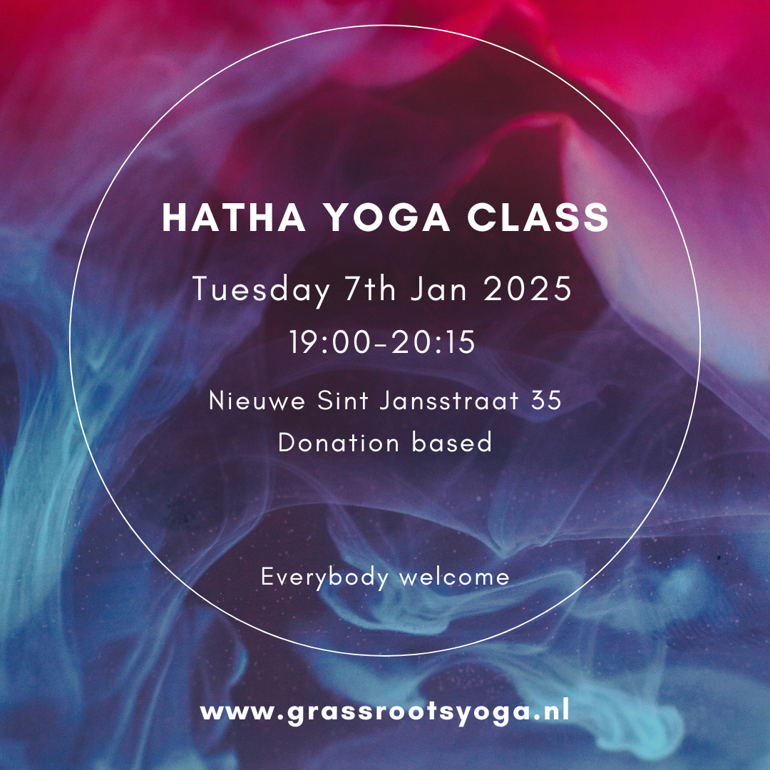 Yoga class Tuesday 7th Jan 2025, 19:00-20:15 @ Nieuwe Sint Jansstraat 35
