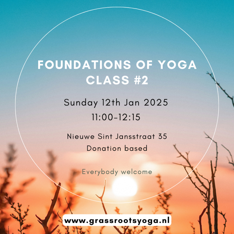 Yoga class Sunday 12th Jan 2025, 11:00-12:15 @ Nieuwe Sint Jansstraat 35