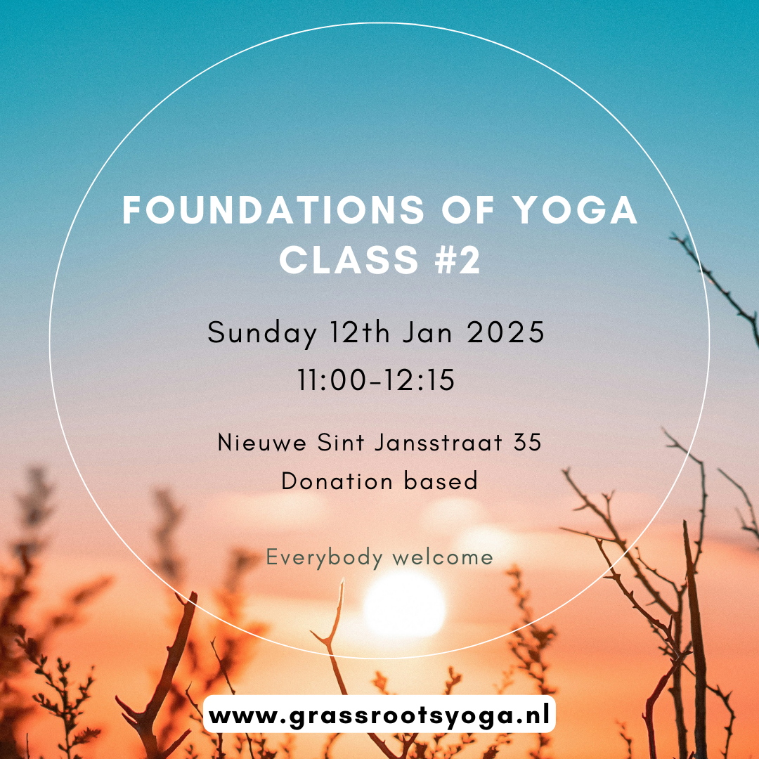 Yoga class Sunday 12th Jan 2025, 11:00-12:15 @ Nieuwe Sint Jansstraat 35