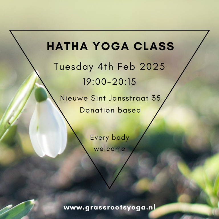 Yoga class Tuesday 4th Feb, 19:00-20:15 @ Nieuwe Sint Jansstraat 35