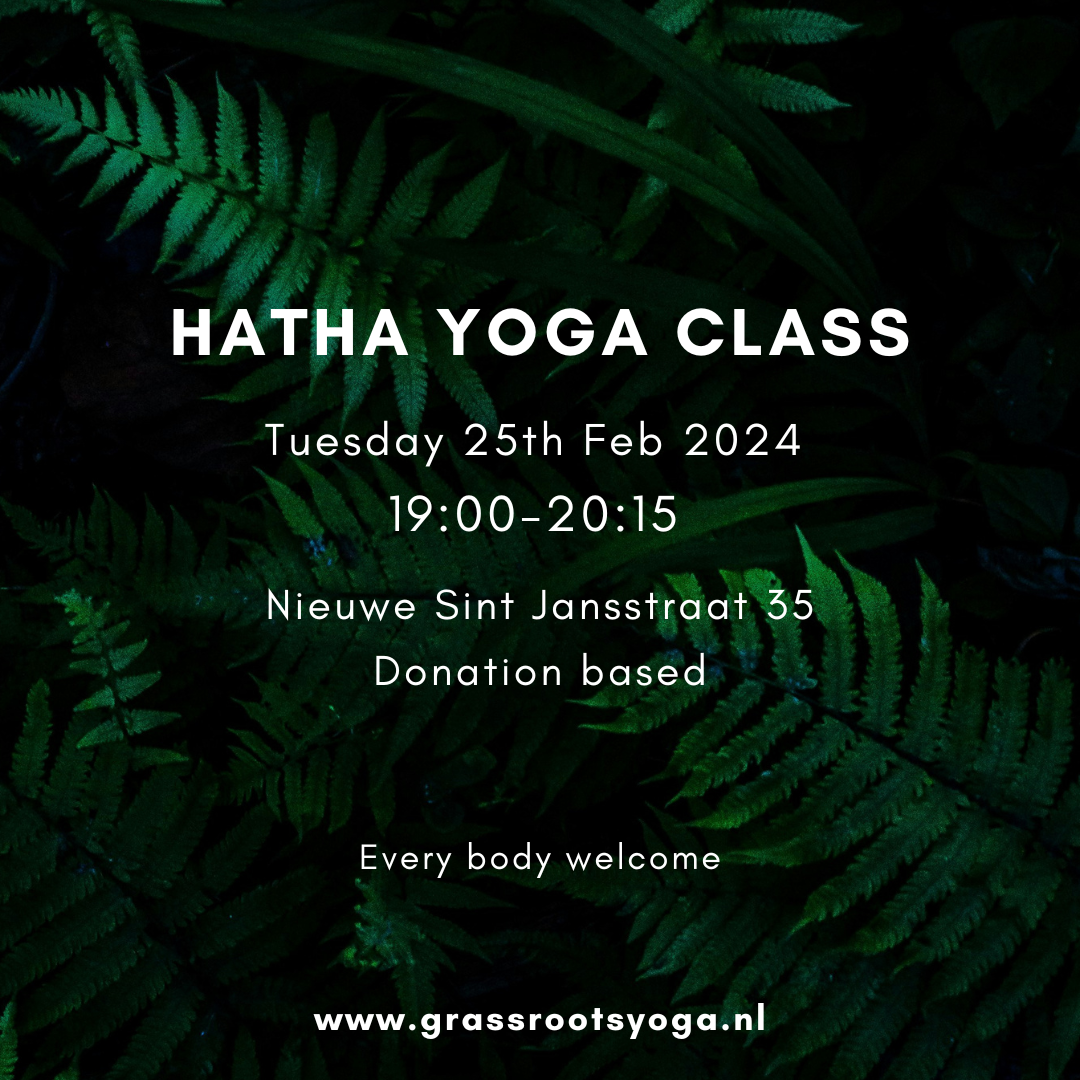 Yoga class Tuesday 25th Feb, 19:00-20:15 @ Nieuwe Sint Jansstraat 35