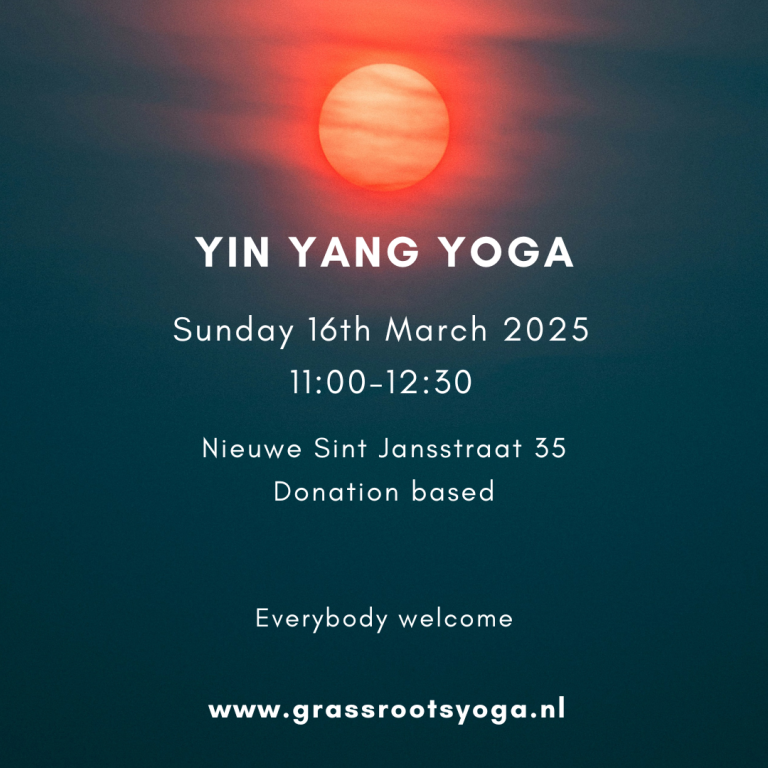 Yoga class Sunday 16th March, 11:00-12:30 @ Nieuwe Sint Jansstraat 35