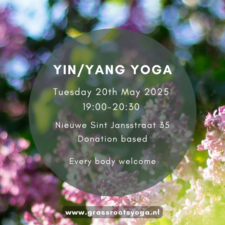 Yoga class Tues 20th May, 19:00-20:30 @ Nieuwe Sint Jansstraat 35