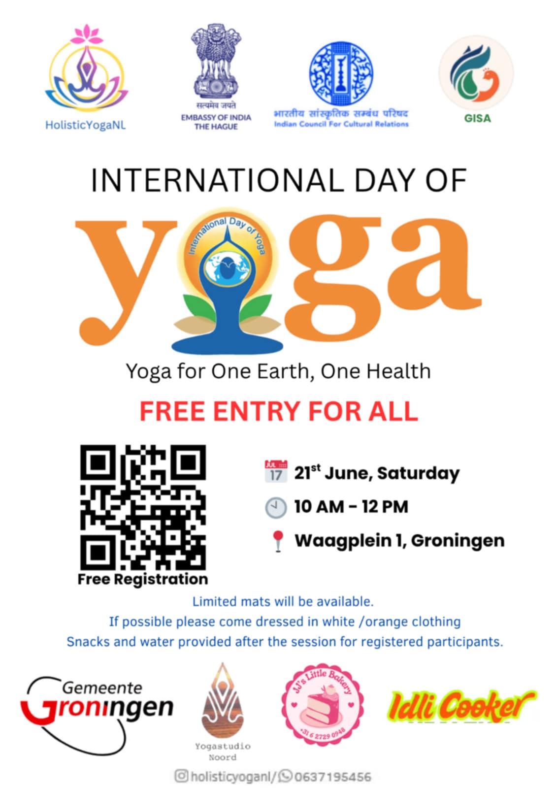 International Day of Yoga celebration in Groningen – 21 June