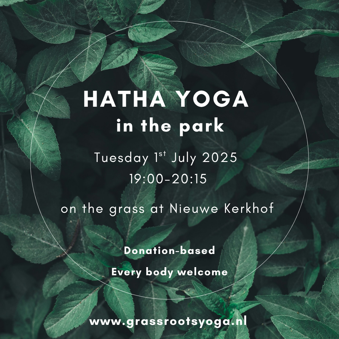 Yoga class Tues 1st July 2025, 19:00-20:15 @ Nieuwekerkhof, Boteringestraat, Groningen