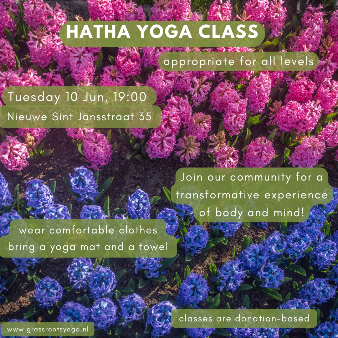 Yoga class Tuesday 10 June, 19:00-20:15 @Nieuwe Sint Jansstraat 35