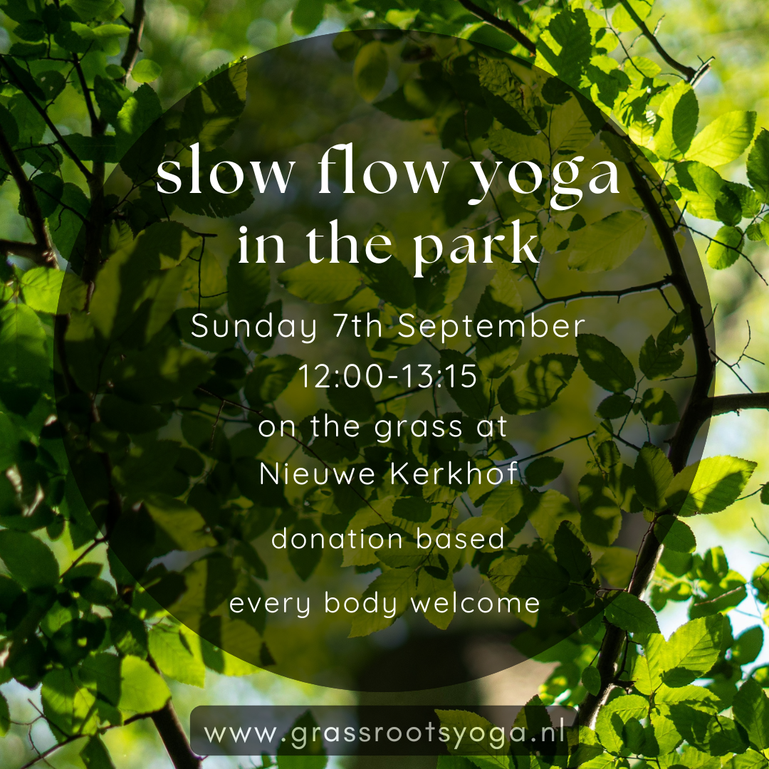 Yoga class Sunday 7th September, 12:00-13:15 @ Nieuwekerkhof, Groningen
