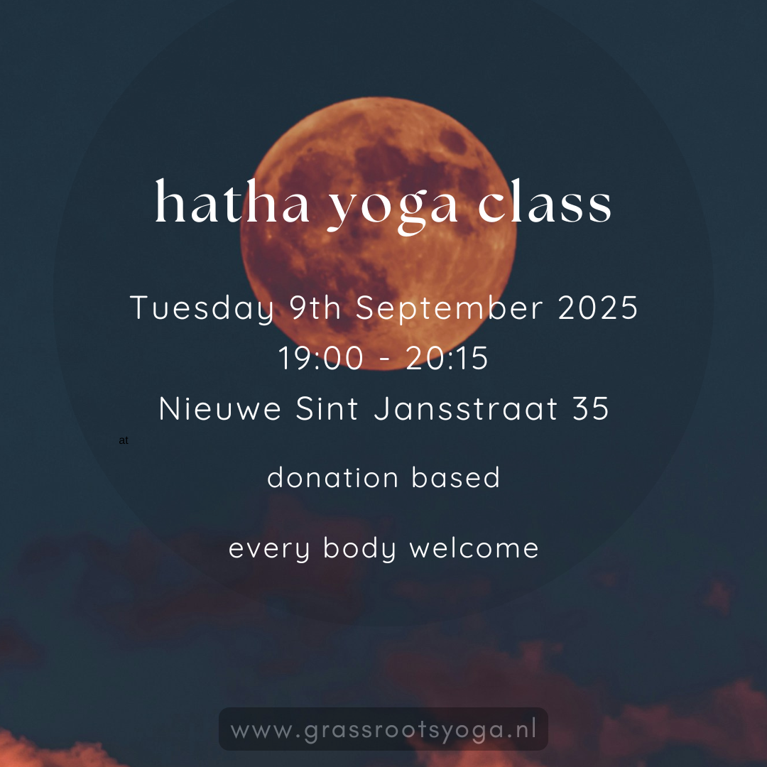 Yoga class Tuesday 9th Sep, 19:00-20:15 @ Nieuwe Sint Jansstraat 35, Groningen